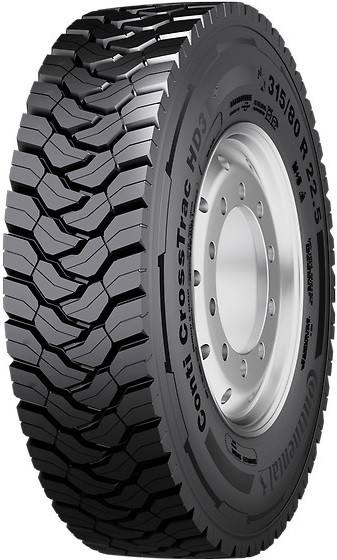 315/80 R22,5 156K TL CrossTrac HD3 HA / M+S / 3PMSF 156/150 K CONTINENTAL